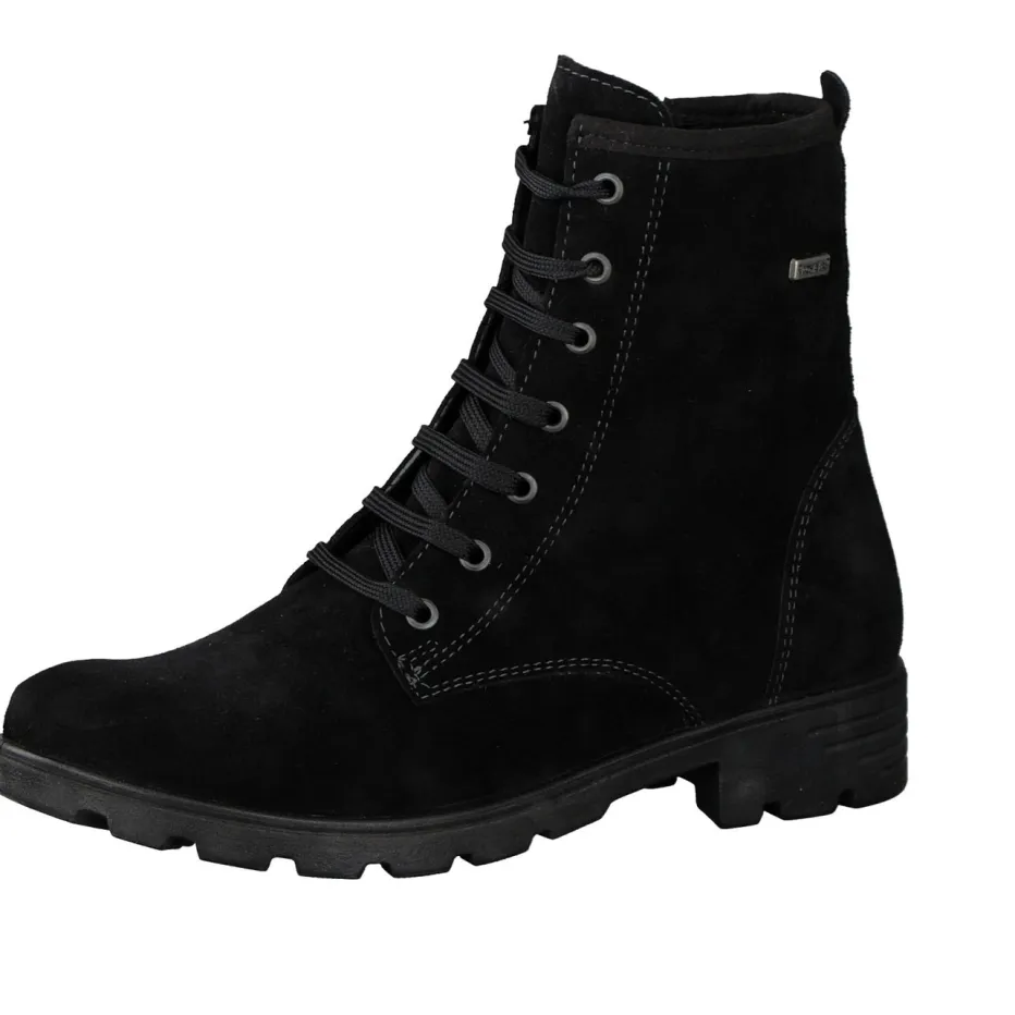 Kinder Ricosta – Schnürboots aus Veloursleder