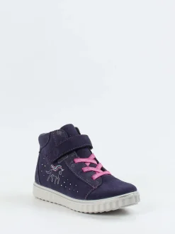 Kinder Ricosta – Sneaker Mid-Cut aus Veloursleder Dunkelviolett