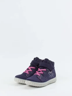 Kinder Ricosta – Sneaker Mid-Cut aus Veloursleder Dunkelviolett