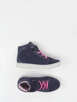 Kinder Ricosta – Sneaker Mid-Cut aus Veloursleder Dunkelviolett