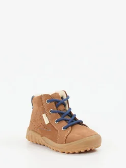 Kinder Ricosta – Stiefeletten aus Nubukleder cognac