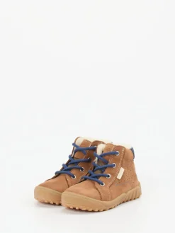 Kinder Ricosta – Stiefeletten aus Nubukleder cognac