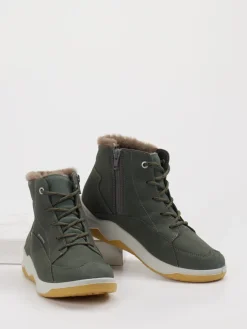 – Winter-Stiefeletten aus Leder Oliv*Ricosta Best