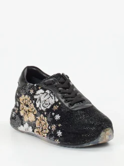 Damen Rise – Fashion-Sneaker aus Metallic mit Strassbesatz