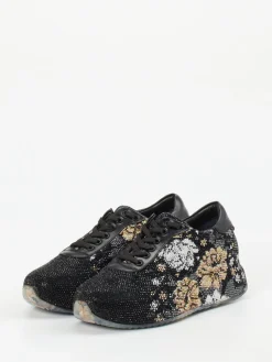 Damen Rise – Fashion-Sneaker aus Metallic mit Strassbesatz