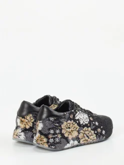 Damen Rise – Fashion-Sneaker aus Metallic mit Strassbesatz