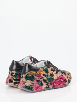 – Sneaker aus Textil mit Strassbesatz*Rise Online