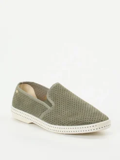 – Slip-On aus Veloursleder oliv*Rivieras