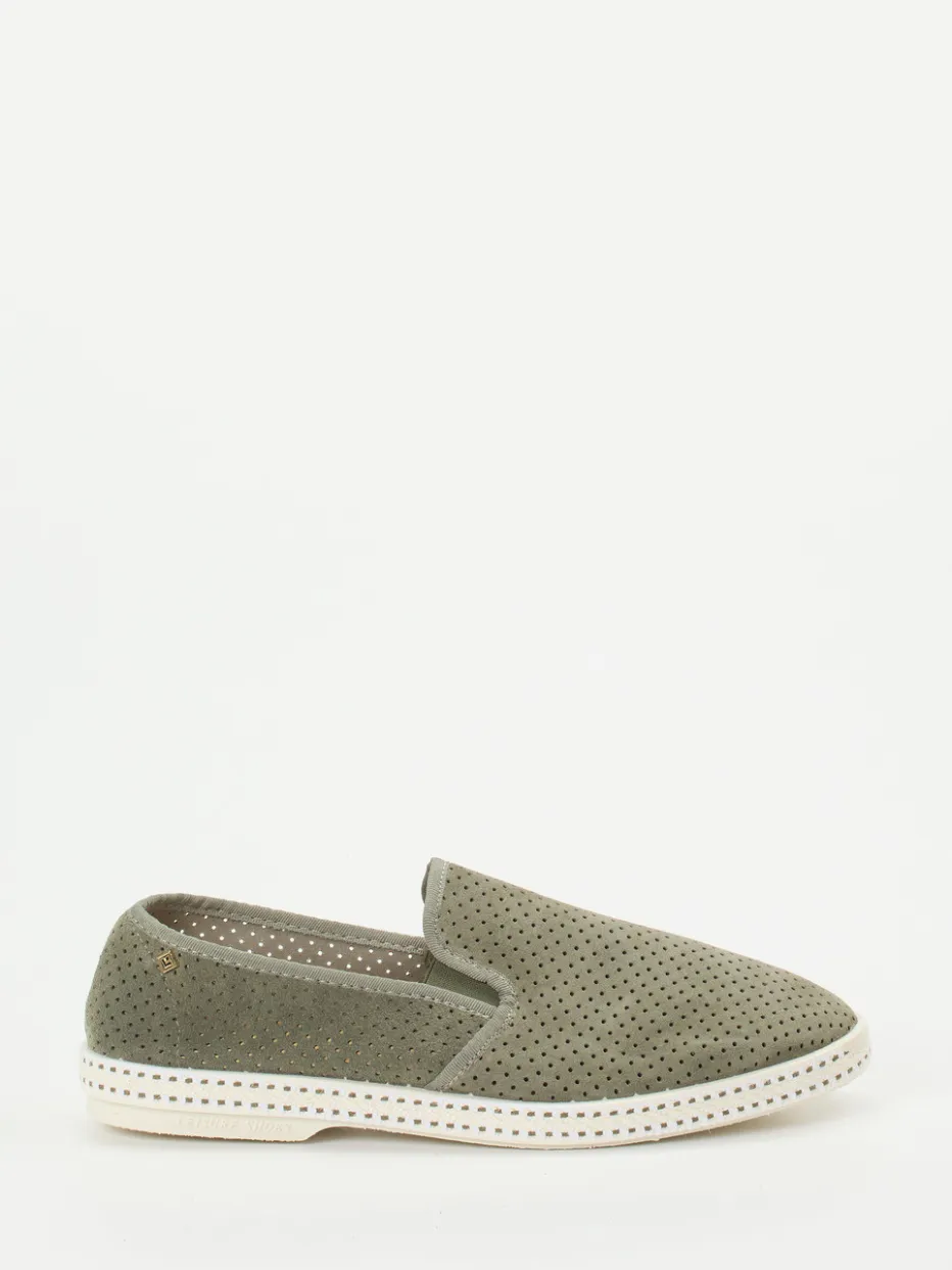 – Slip-On aus Veloursleder oliv*Rivieras
