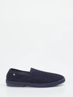 Herren Rivieras – Slip-Ons aus Textil-Mesh Dunkel