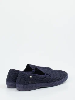 Herren Rivieras – Slip-Ons aus Textil-Mesh Dunkel