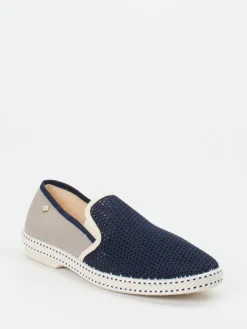 Herren Rivieras – Slipper aus Textil-Mesh in Dunkel