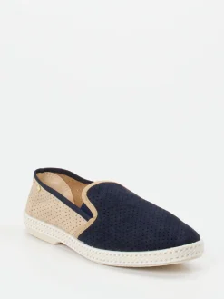Herren Rivieras – Slipper aus Veloursleder Dunkel