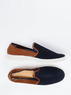 – Slipper aus Veloursleder Dunkel*Rivieras Best