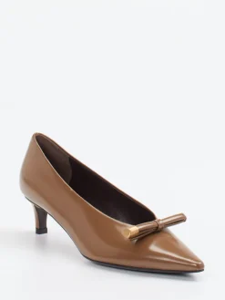 Roberto Festa – Kitten Heels aus Hochglanzleder karamell*Roberto Festa X Zumnorde Sale