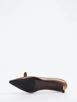 Roberto Festa – Kitten Heels aus Hochglanzleder karamell*Roberto Festa X Zumnorde Sale