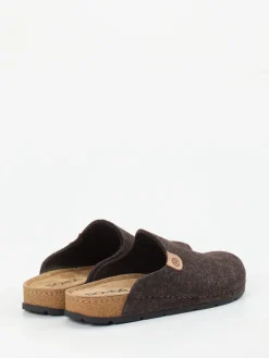 Herren Rohde – Hausschuh-Clog aus Filz Dunkel