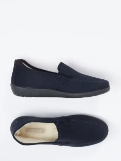 – Hausschuhe aus Textil in Dunkel*Rohde