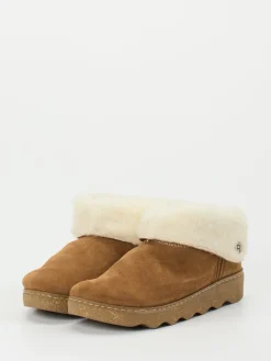 – Hausschuhe aus Veloursleder cognac*Rohde Sale