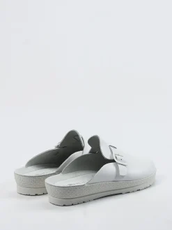 Damen Rohde – Komfort-Clog aus Kalbleder lichtgrau