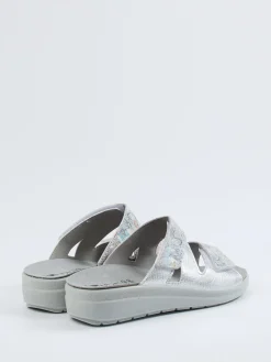 – Komfort-Pantolette aus Metallicleder*Rohde