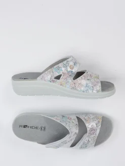 – Komfort-Pantolette aus Metallicleder*Rohde