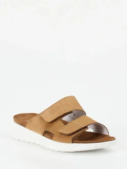 Damen Rohde – Komfort-Pantolette aus Nubukleder cognac