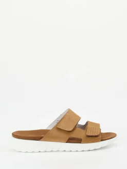 Damen Rohde – Komfort-Pantolette aus Nubukleder cognac