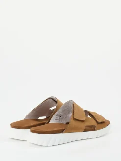 Damen Rohde – Komfort-Pantolette aus Nubukleder cognac