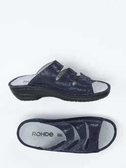 – Komfort-Pantoletten aus geprägtem Leder*Rohde Best