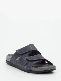 – Komfort-Sandale aus Fettleder in Dunkel*Rohde New