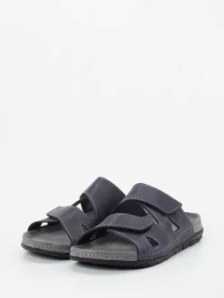 – Komfort-Sandale aus Fettleder in Dunkel*Rohde New