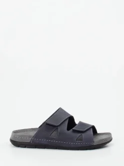 – Komfort-Sandale aus Fettleder in Dunkel*Rohde New