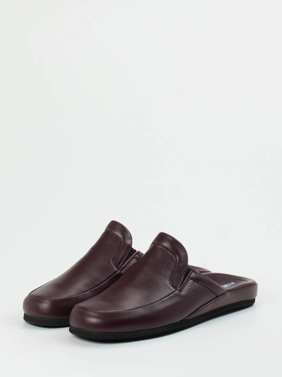 – Leder-Pantolette aus Kalbleder bordeaux*Rohde Clearance