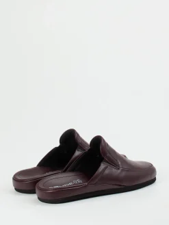 – Leder-Pantolette aus Kalbleder bordeaux*Rohde Clearance
