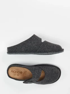 Damen Rohde – Pantoffel aus Filz in Anthrazit