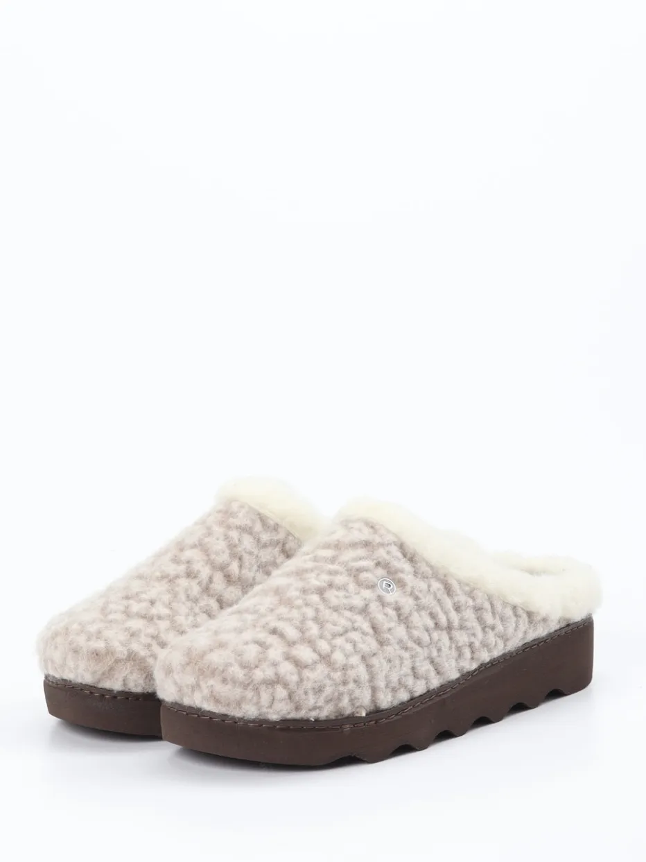 – Pantoffel aus Wollfilz in grau*Rohde