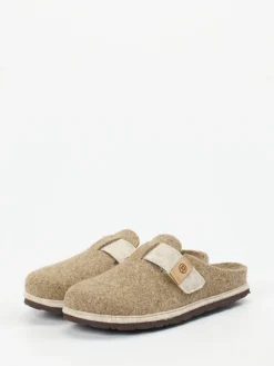 – Pantoffeln aus Filz in braun*Rohde