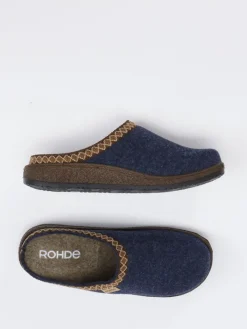 – Pantoffeln aus Filz in Dunkel*Rohde Outlet