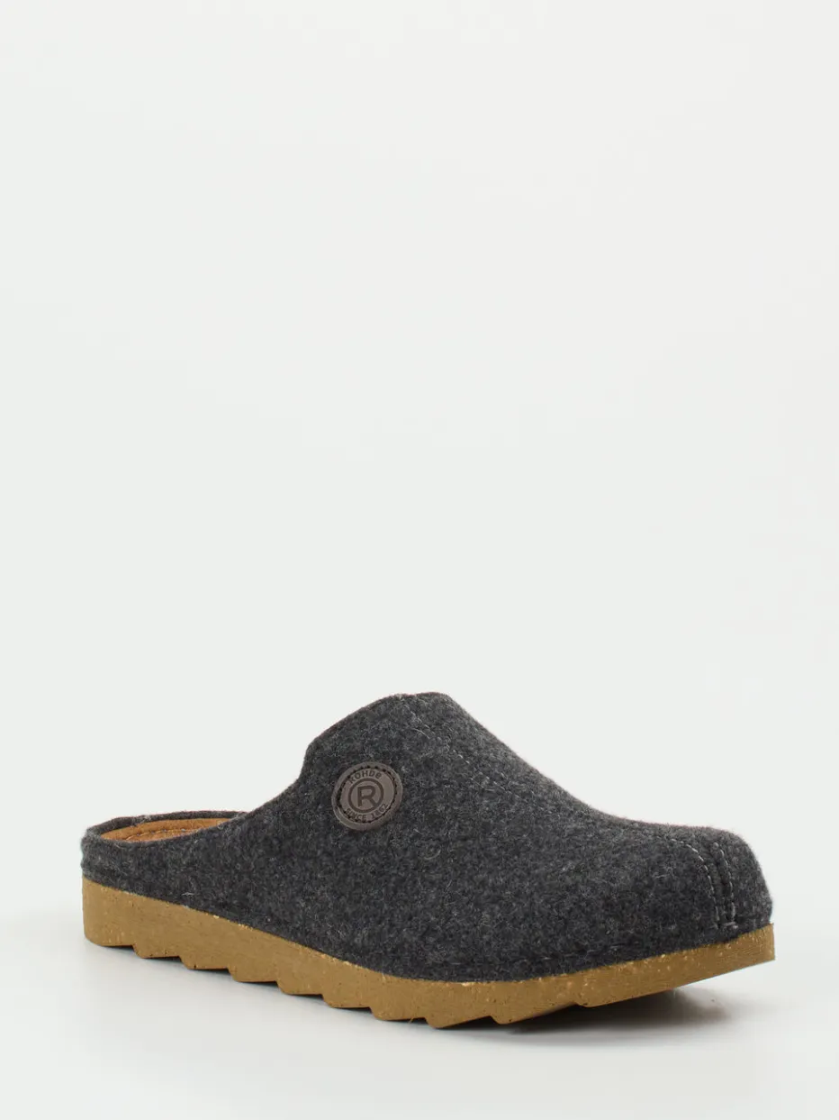 Herren Rohde – Pantoffeln aus Filz in Anthrazit