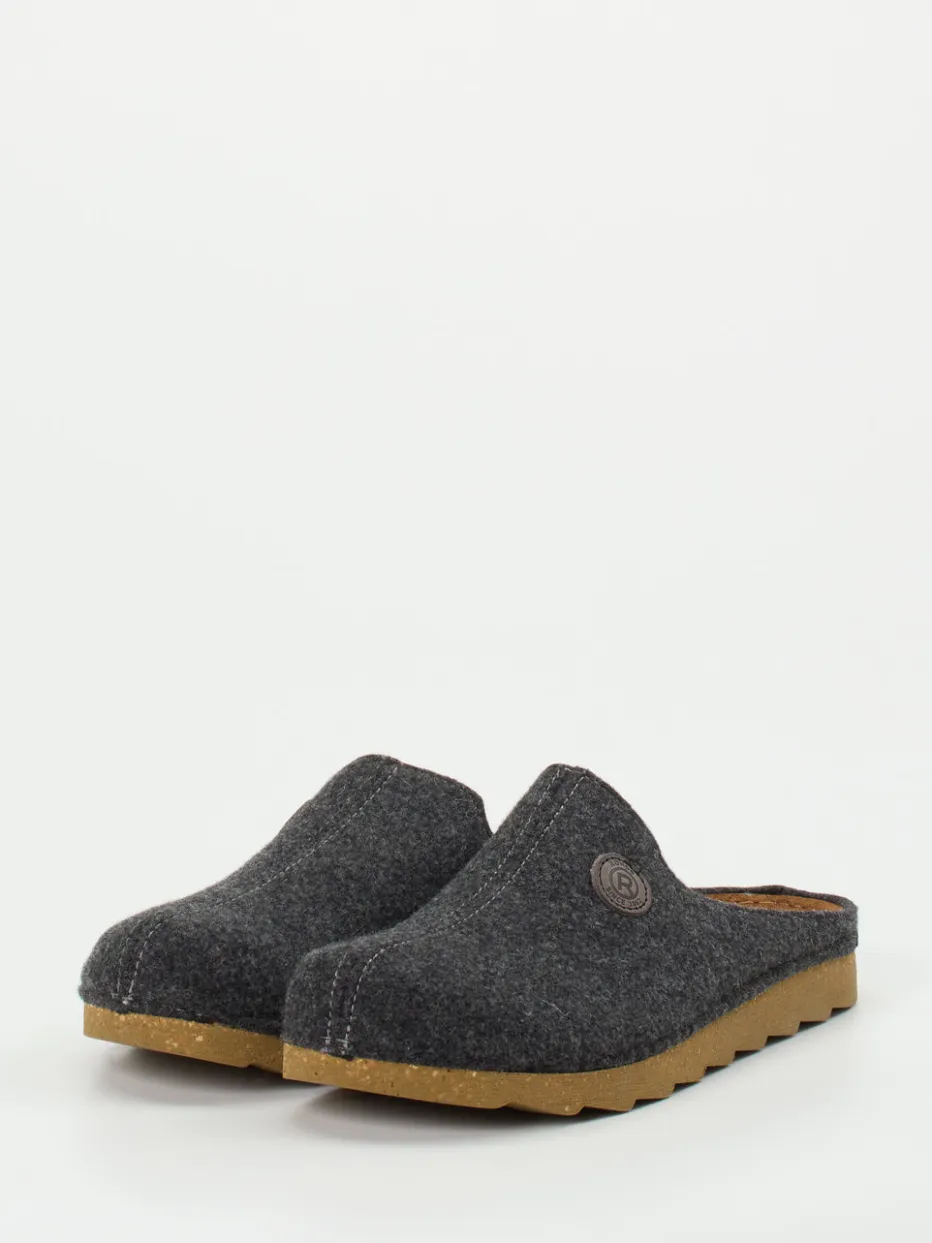 Herren Rohde – Pantoffeln aus Filz in Anthrazit