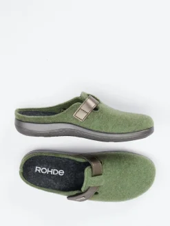 Damen Rohde – Pantoffeln aus Filz moos