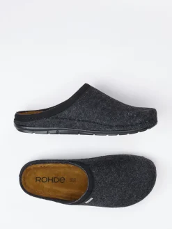 – Pantoffeln aus Filz in Anthrazit*Rohde Hot