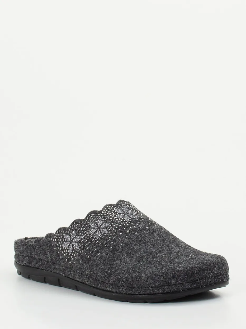– Pantoffeln aus Filz Anthrazit*Rohde Discount