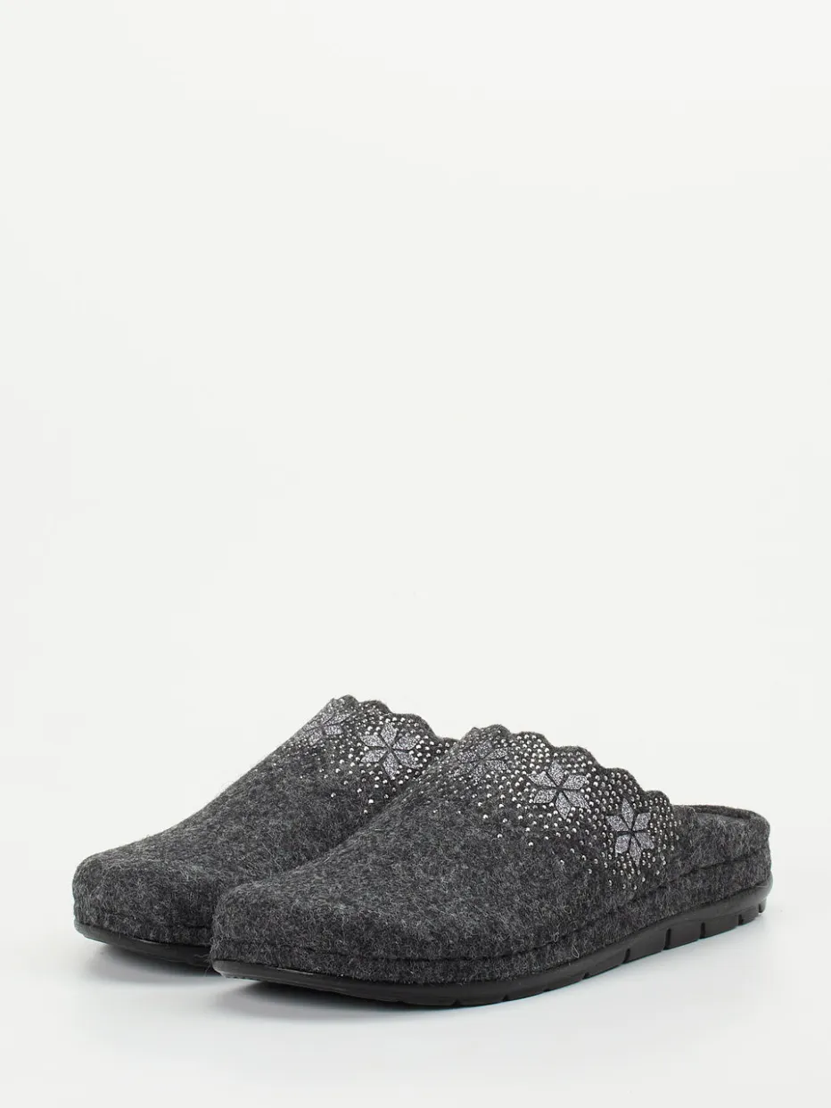 – Pantoffeln aus Filz Anthrazit*Rohde Discount