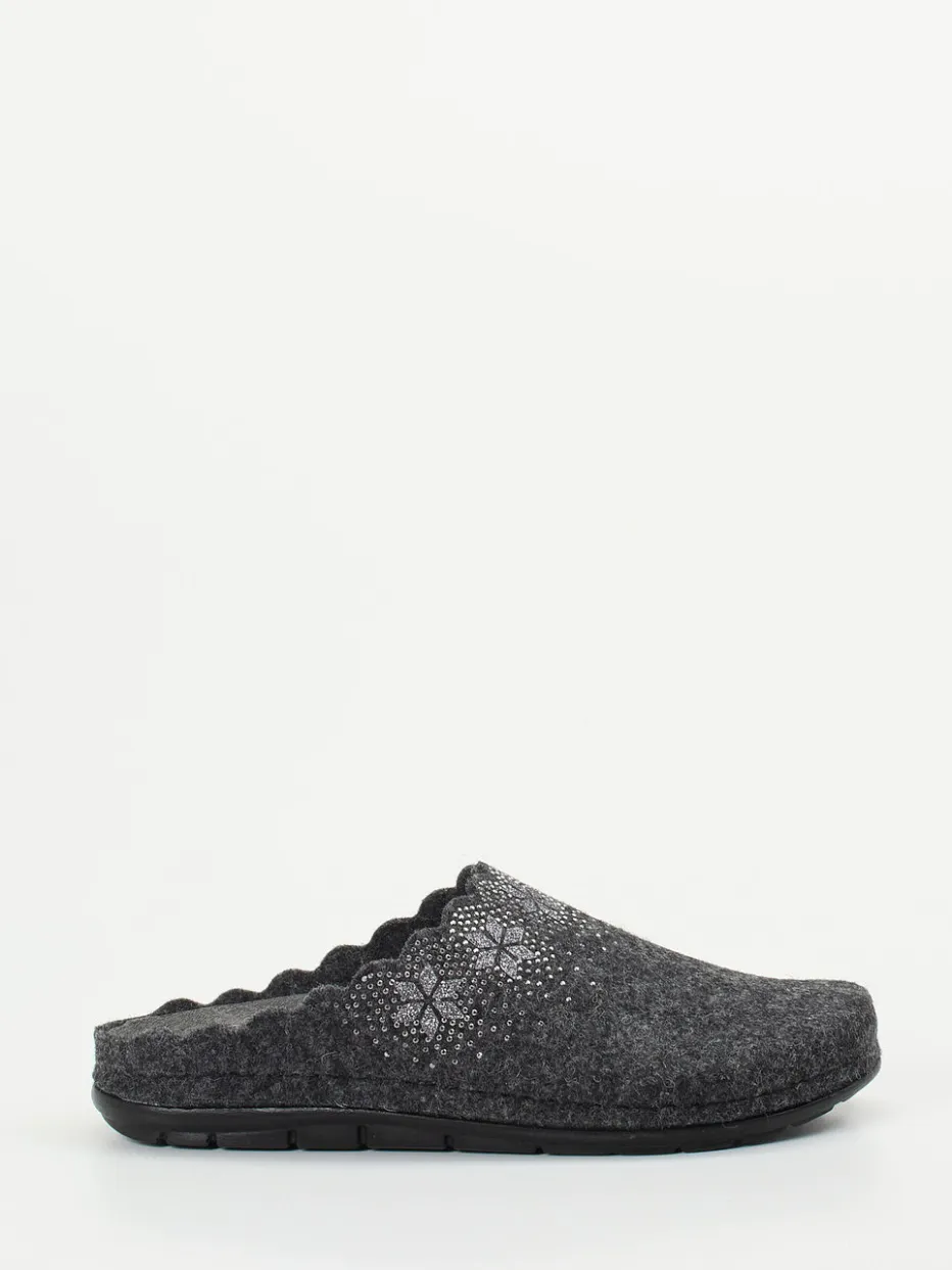 – Pantoffeln aus Filz Anthrazit*Rohde Discount
