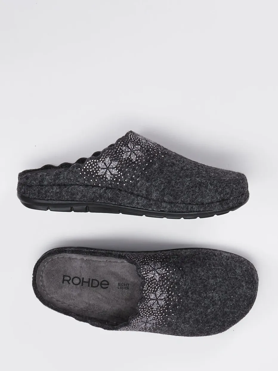 – Pantoffeln aus Filz Anthrazit*Rohde Discount