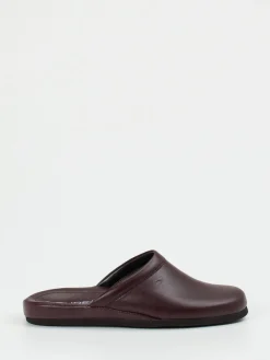 – Pantoffeln aus Kalbleder bordeauxfarben*Rohde Outlet