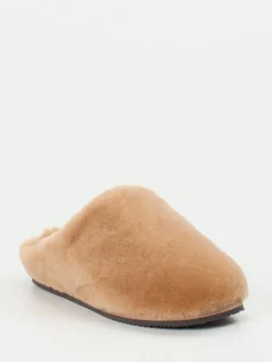 Damen Rohde – Pantoffeln aus Lammfell in Karamell