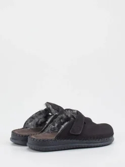 – Pantoffeln aus Nubukleder in Anthrazit*Rohde